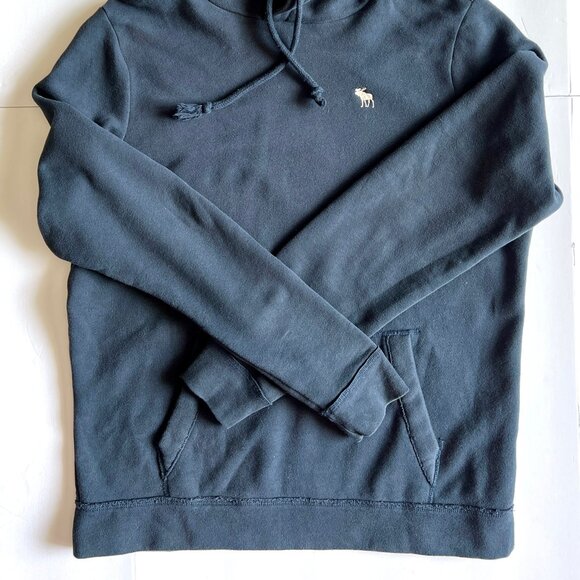 Abercrombie & Fitch Men's Pullover Soft Navy Blue Hoodie, Size XL, EC! - Picture 12 of 14